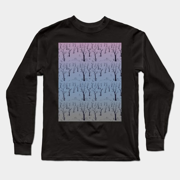 Bare Forest Long Sleeve T-Shirt by Kristina Stellar Scandinavian Land